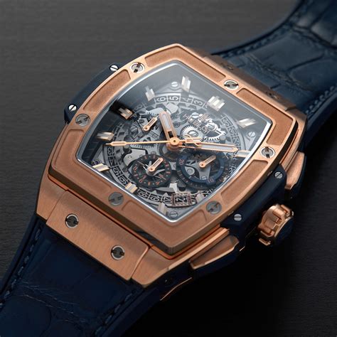 hublot gold and blue|Hublot big bang gold price.